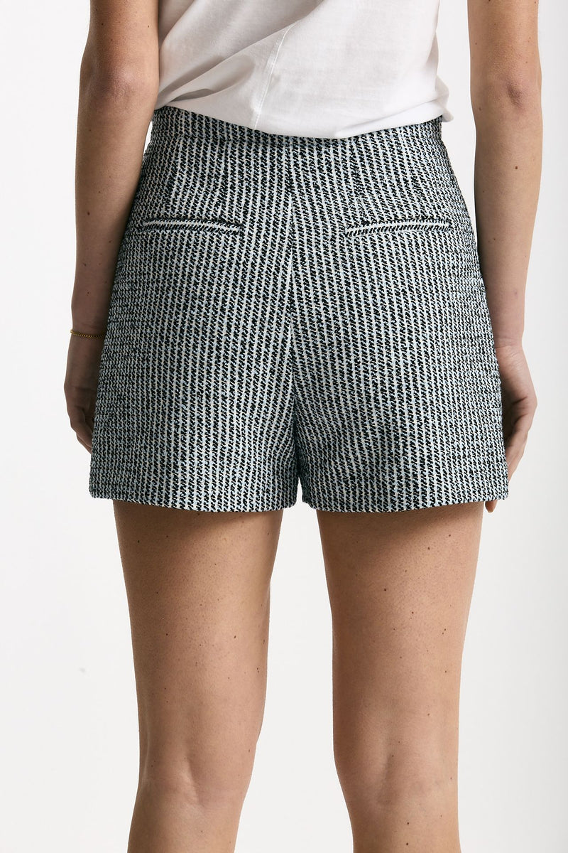 Short lavorati bianco nero e azzurro women Iro - 3