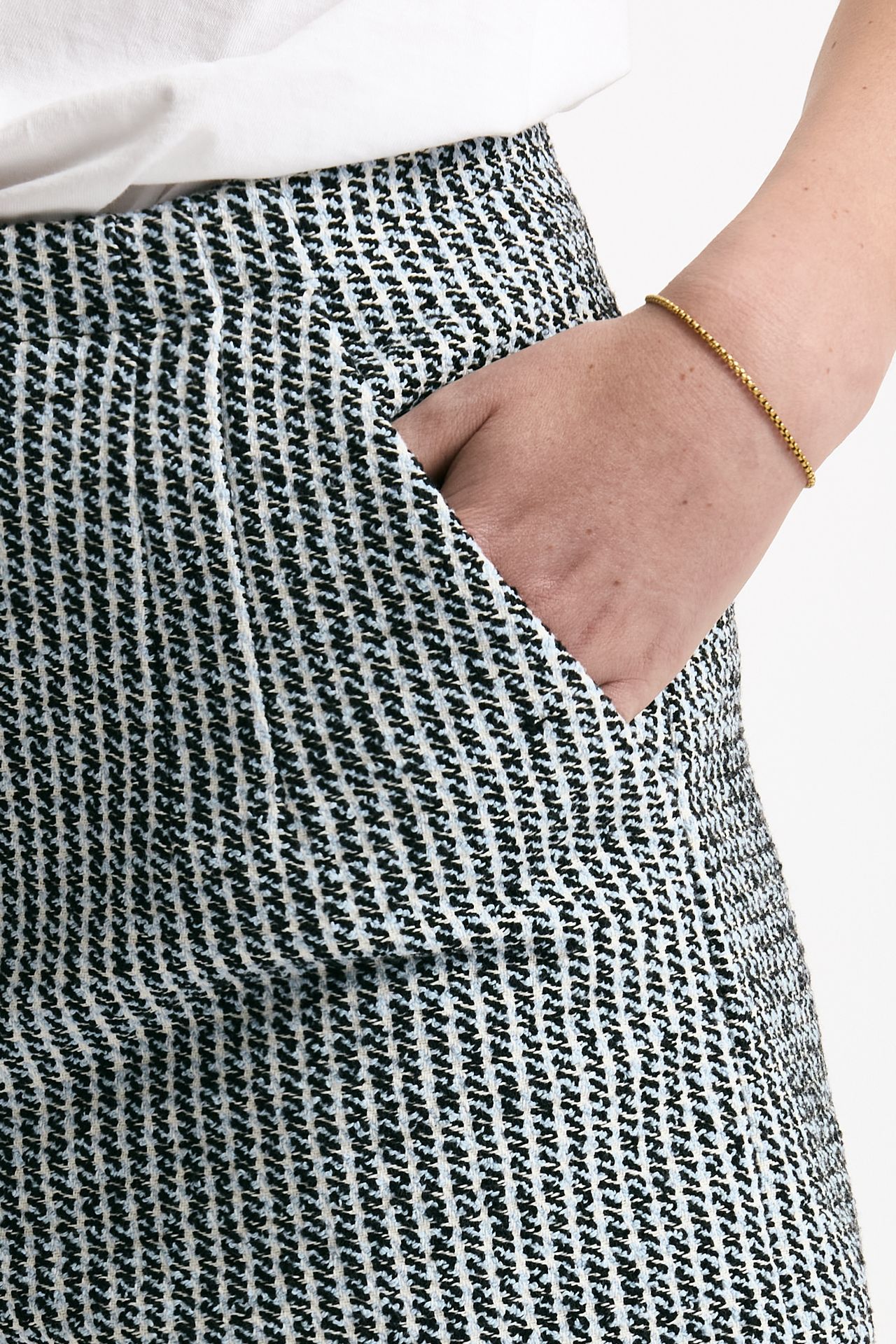Short lavorati bianco nero e azzurro women Iro - 4
