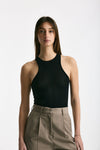 Body lavorato nero women Laneus - 1