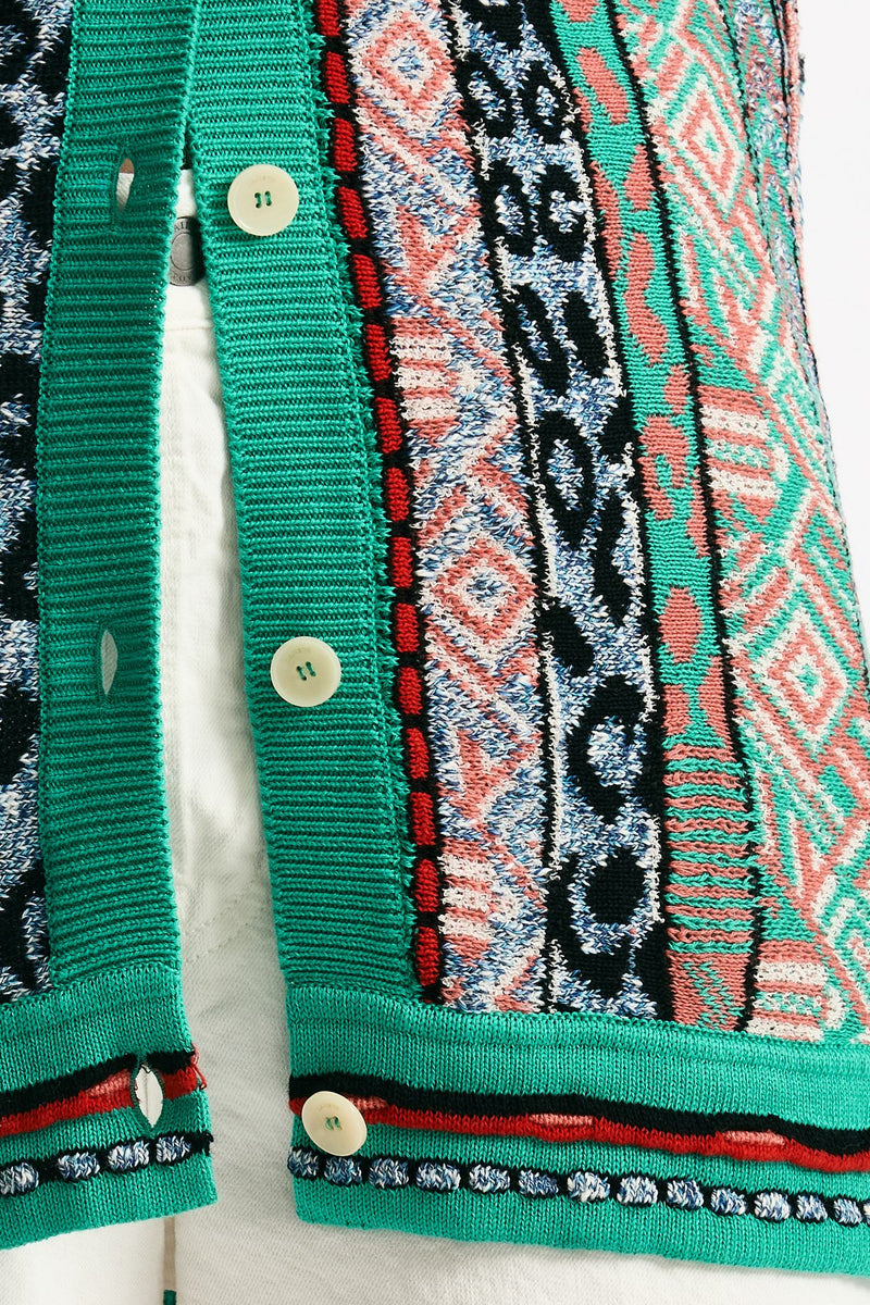 Cardigan jaquard Multicolor women Laneus - 6