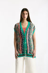 Cardigan jaquard Multicolor women Laneus - 7