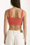 Crop top lavorato rosa women Laneus - 2