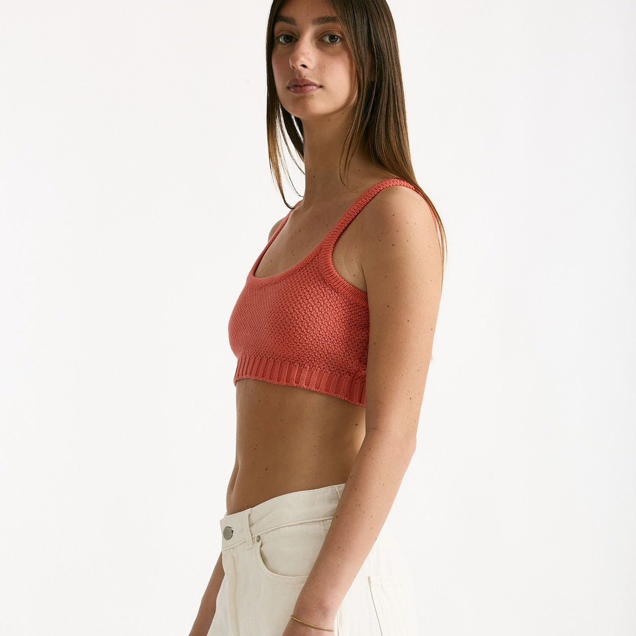 Crop top lavorato rosa women Laneus - 4