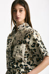 Camicia crop animalier women Laneus - 4