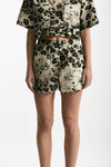 Shorts in cotone animalier women Laneus - 2