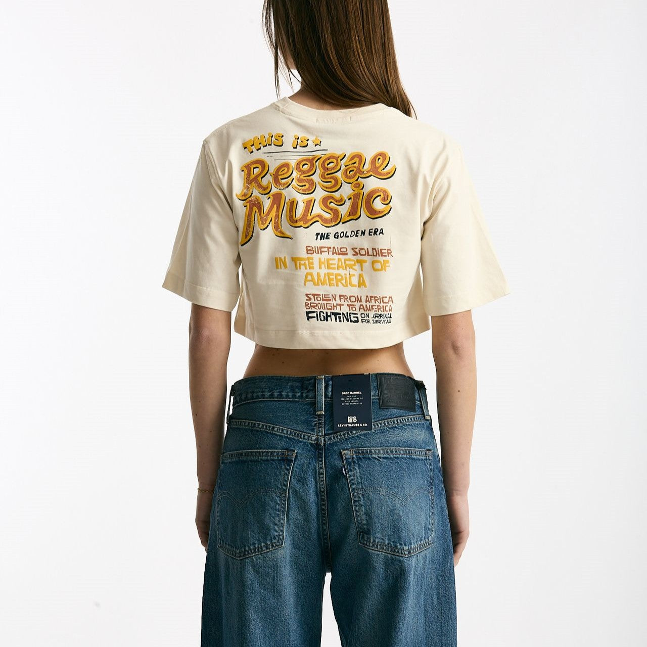 T-shirt crop panna women Laneus - 7