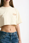 T-shirt crop panna women Laneus - 5