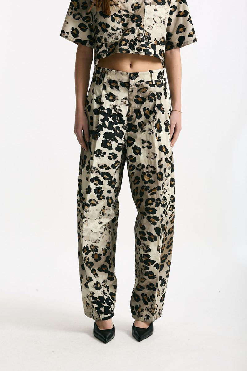 Pantalone animalier Vita alta women Laneus - 1