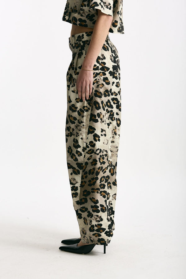 Pantalone animalier Vita alta women Laneus