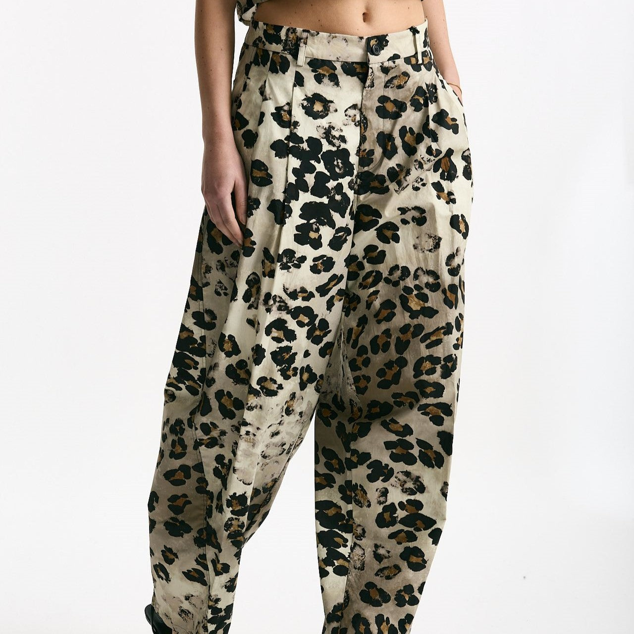 Pantalone animalier Vita alta women Laneus - 7
