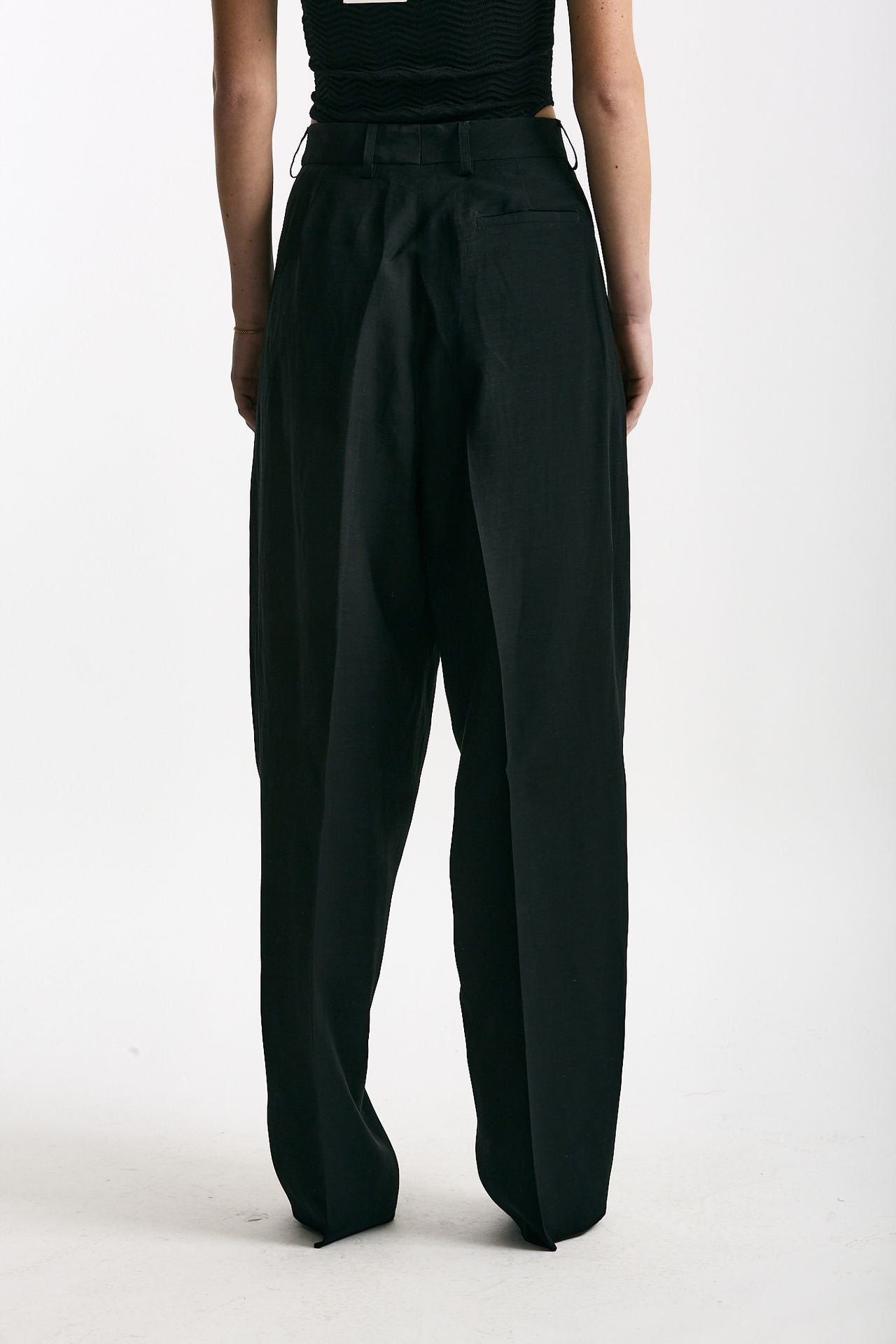 Pantalone morbido nero women Laneus - 4