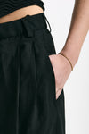 Pantalone morbido nero women Laneus - 5