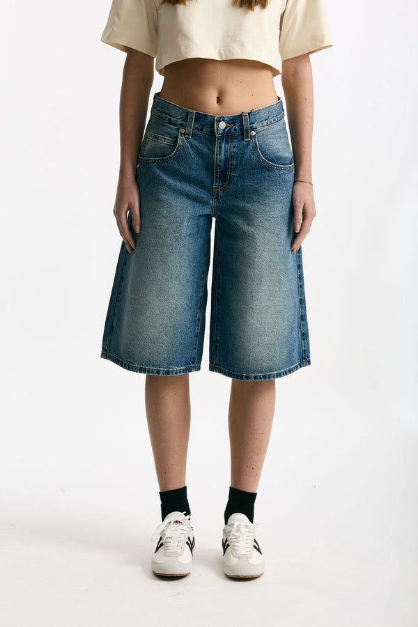 Bermuda in denim lavaggio medio scuro women Levi's
