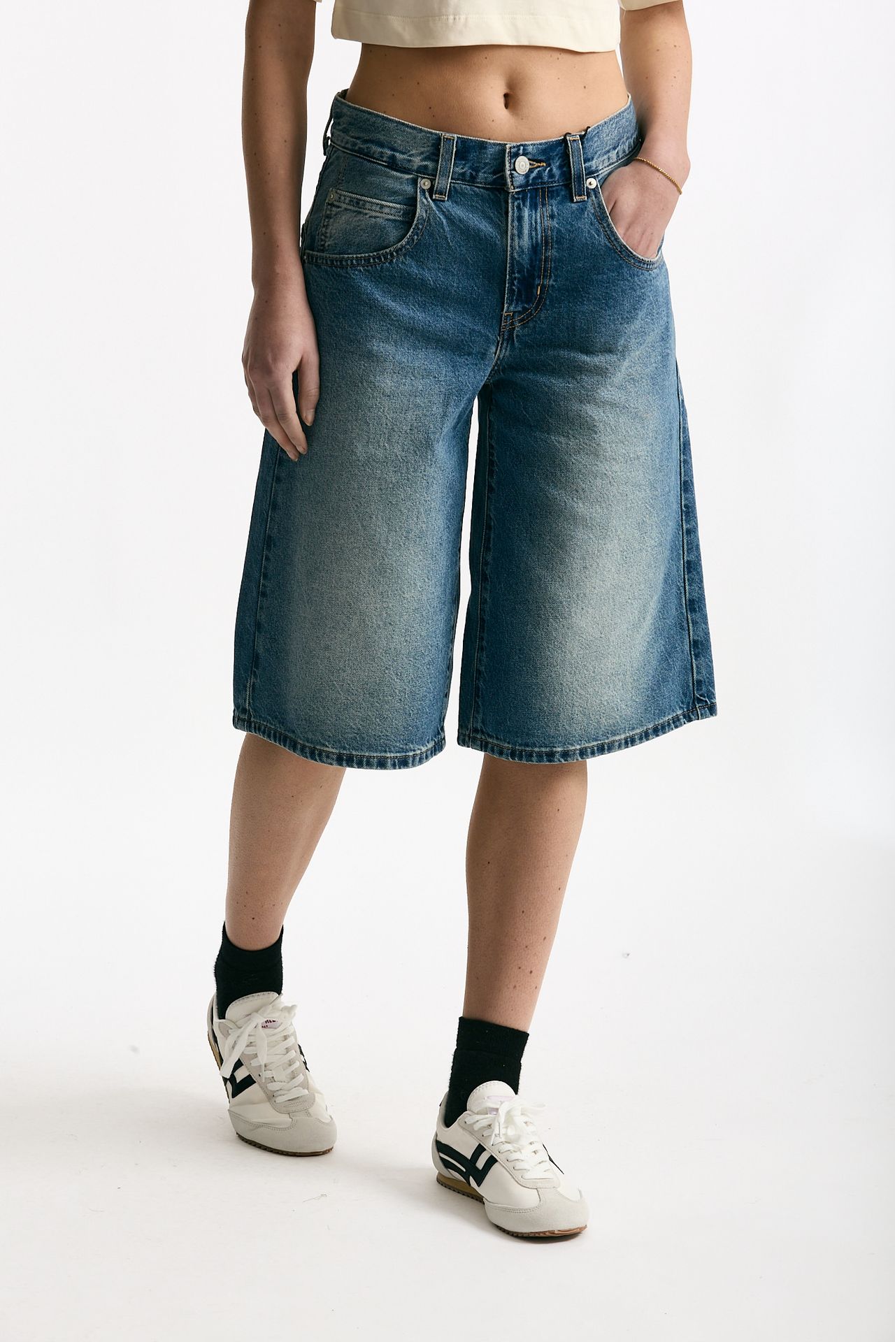 Bermuda in denim lavaggio medio scuro women Levi's - 4