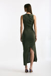 Abito stretch verde oliva women Marsēm - 6