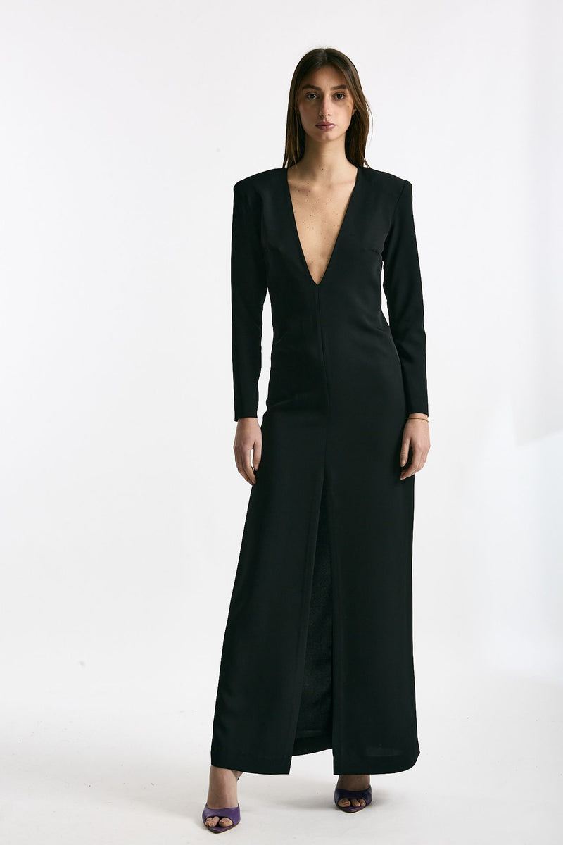 Abito lungo nero women Marsēm - 1