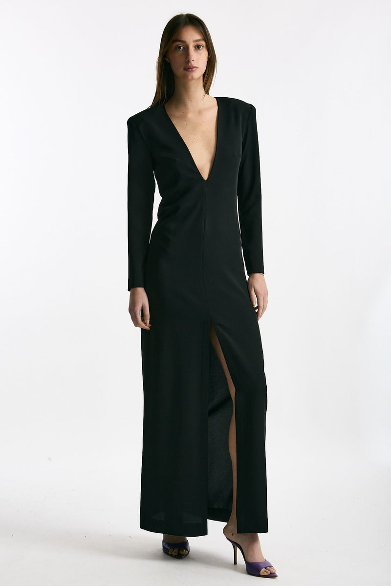 Abito lungo nero women Marsēm - 4