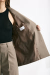 Blazer smanicato beige women Marsēm - 6