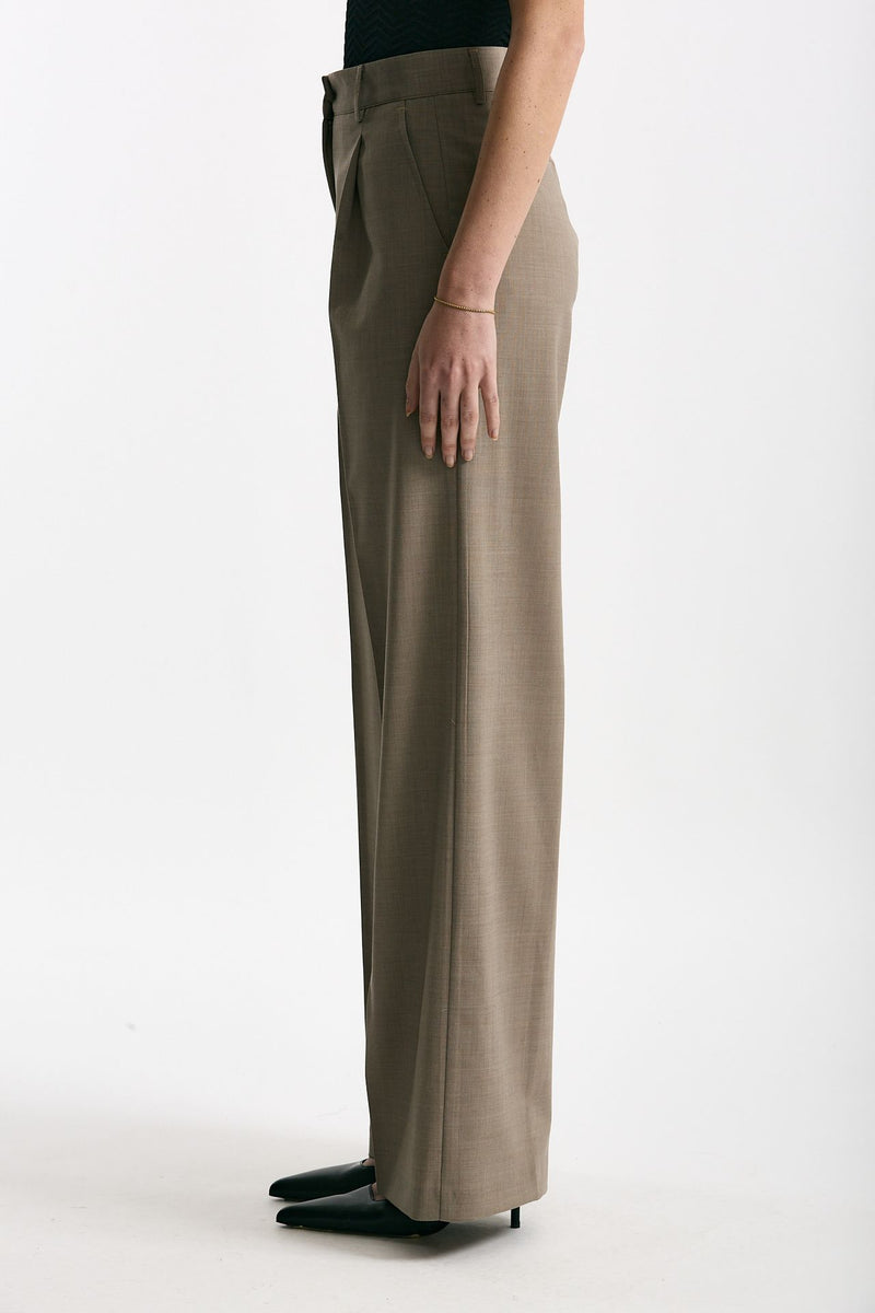 Pantalone vita alta ampio beige women Marsēm - 2