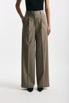 Pantalone vita alta ampio beige women Marsēm - 4