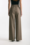 Pantalone vita alta ampio beige women Marsēm - 3