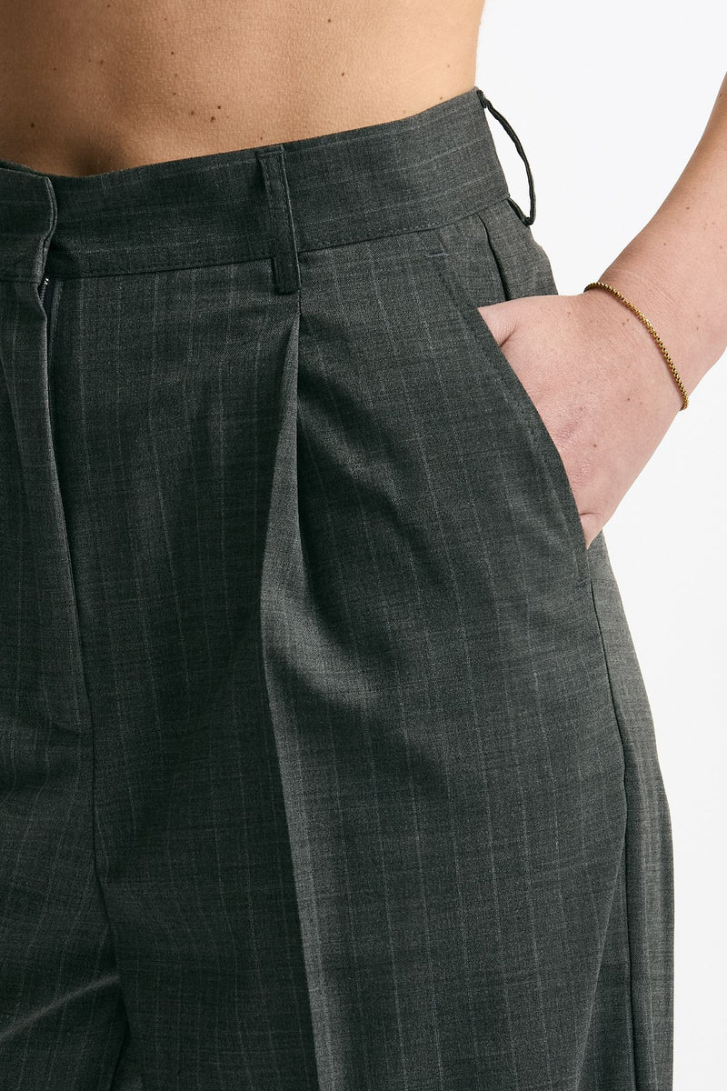 Pantalone ampio grigio gessato women Marsēm - 5