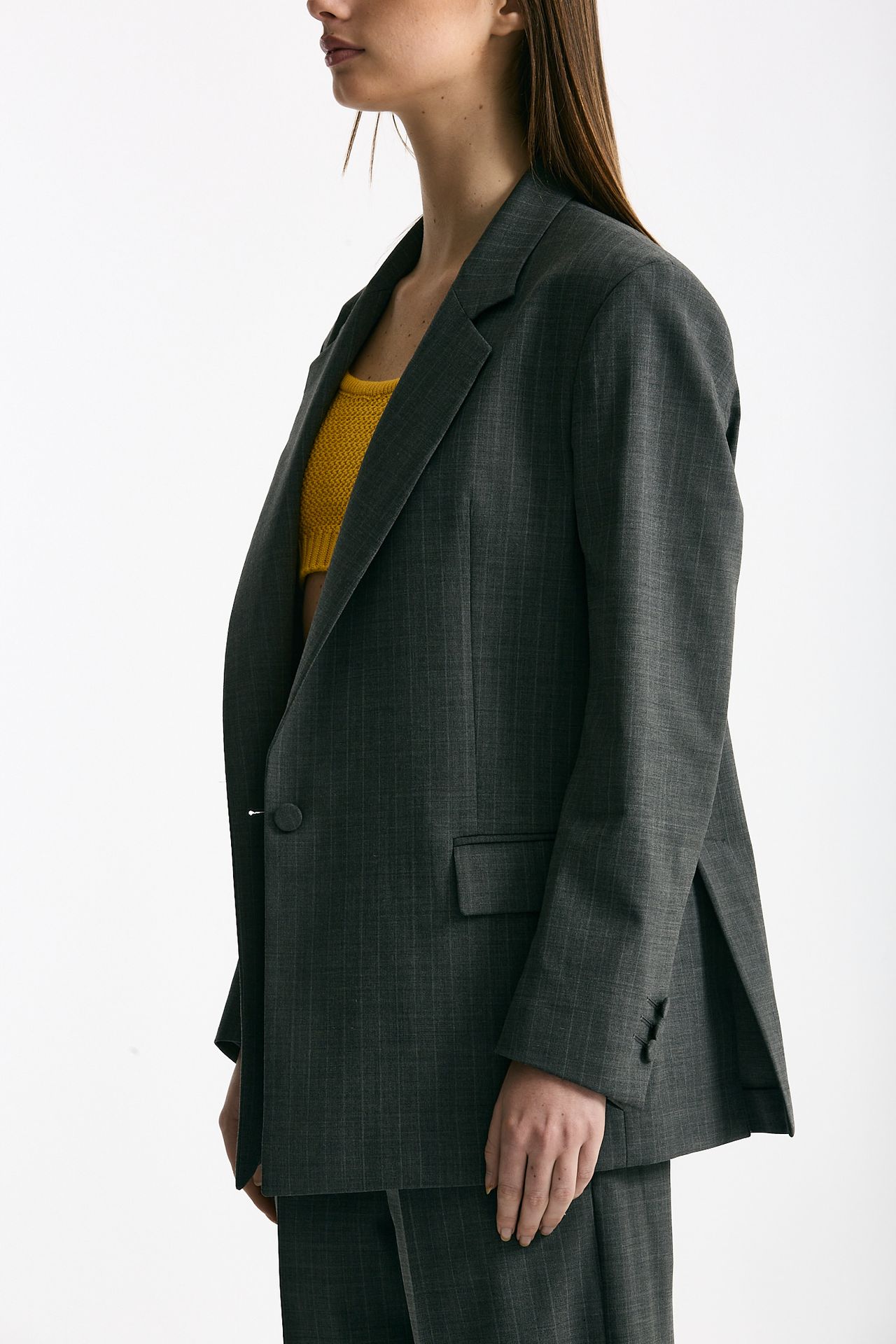 Blazer over grigio gessato women Marsēm - 3