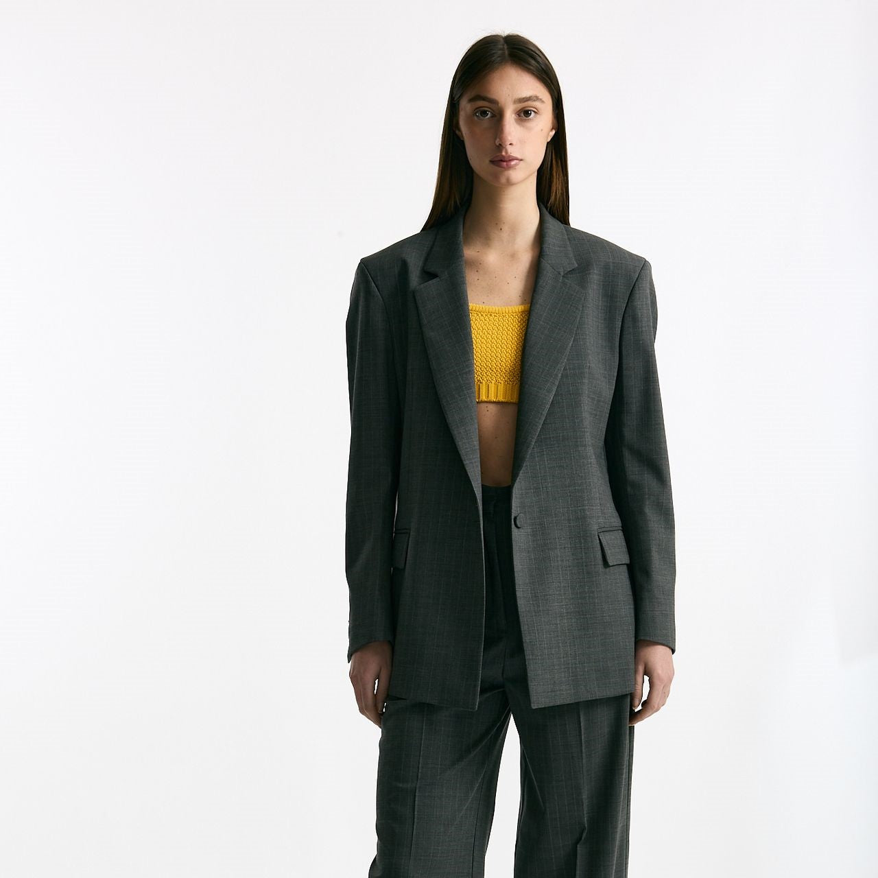 Blazer over grigio gessato women Marsēm - 10