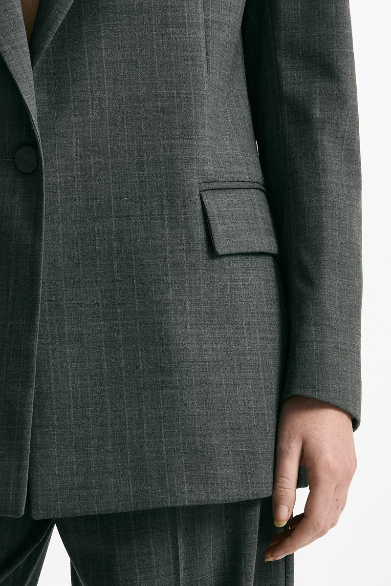 Blazer over grigio gessato women Marsēm - 9