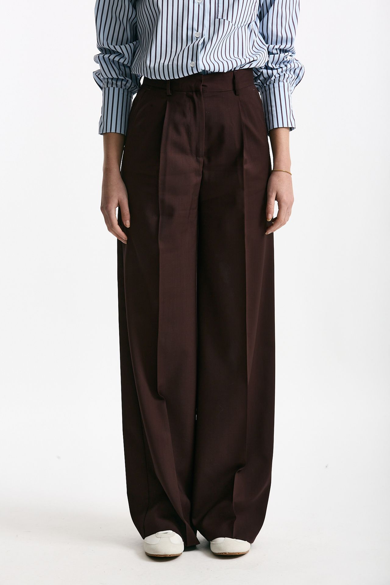 Pantalone vita alta ampio burgundy women Marsēm - 2