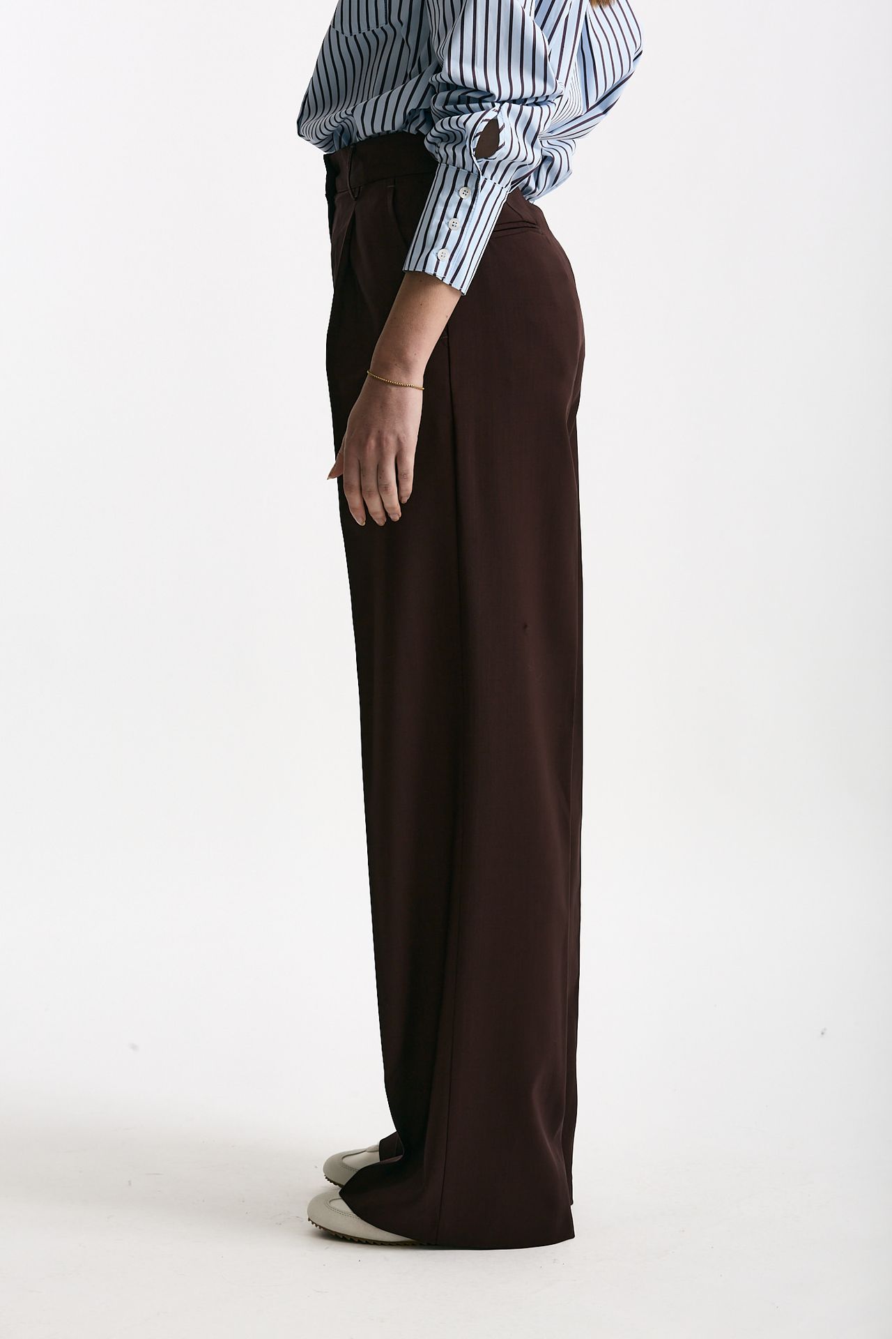 Pantalone vita alta ampio burgundy women Marsēm - 3