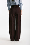 Pantalone vita alta ampio burgundy women Marsēm - 4
