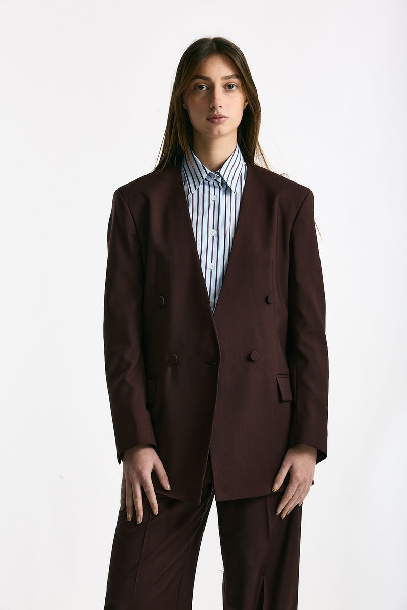 Blazer over burgundy women Marsēm - 1
