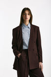 Blazer over burgundy women Marsēm - 4