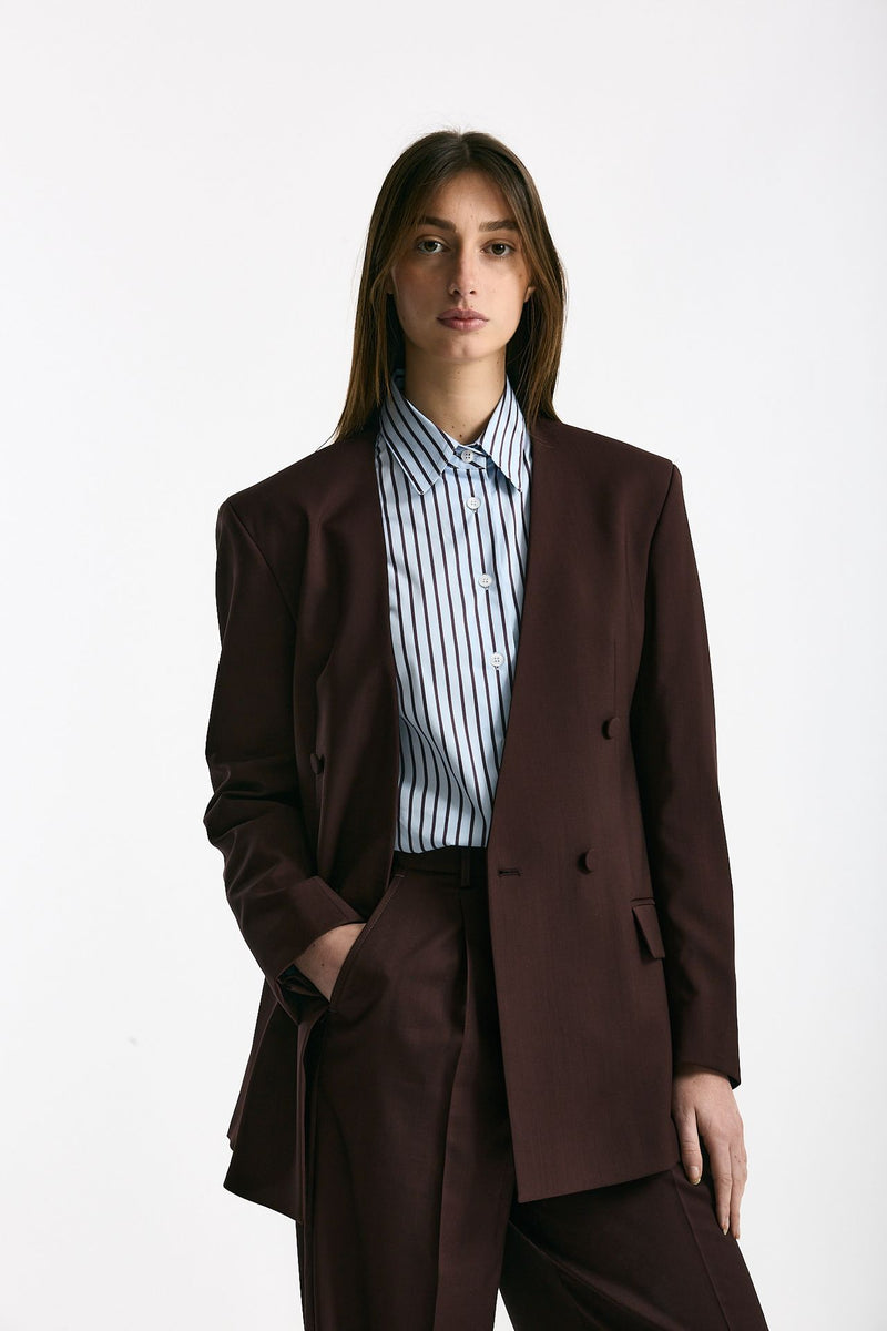 Blazer over burgundy women Marsēm - 4