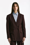 Blazer over burgundy women Marsēm - 6