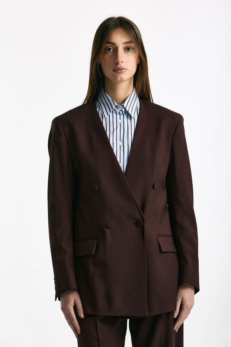 Blazer over burgundy women Marsēm - 6