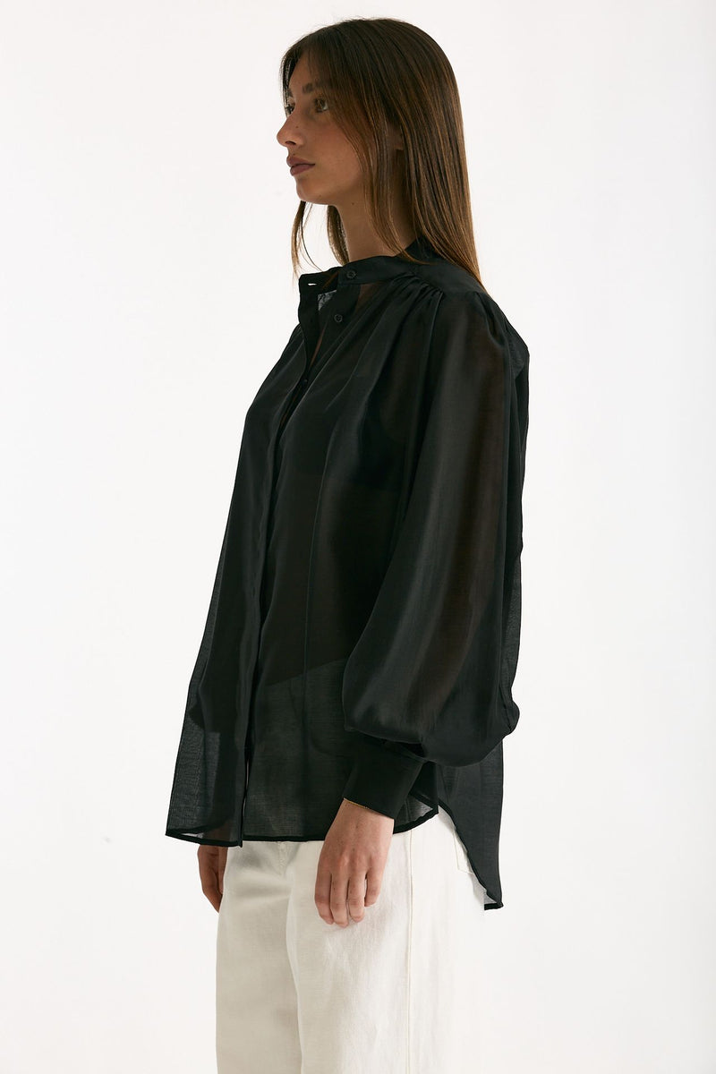 Camicia in voile MARSEM  Colore nero women Marsēm - 3