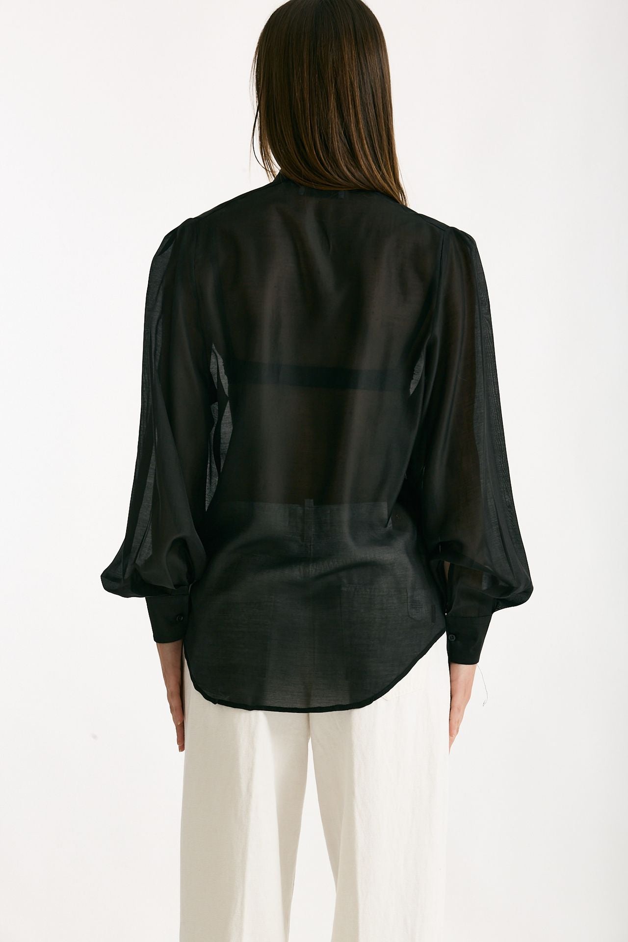 Camicia in voile MARSEM  Colore nero women Marsēm - 4