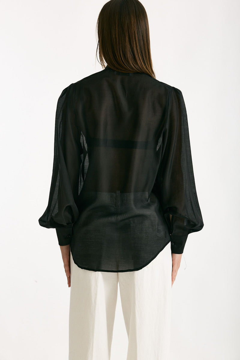 Camicia in voile MARSEM  Colore nero women Marsēm - 4
