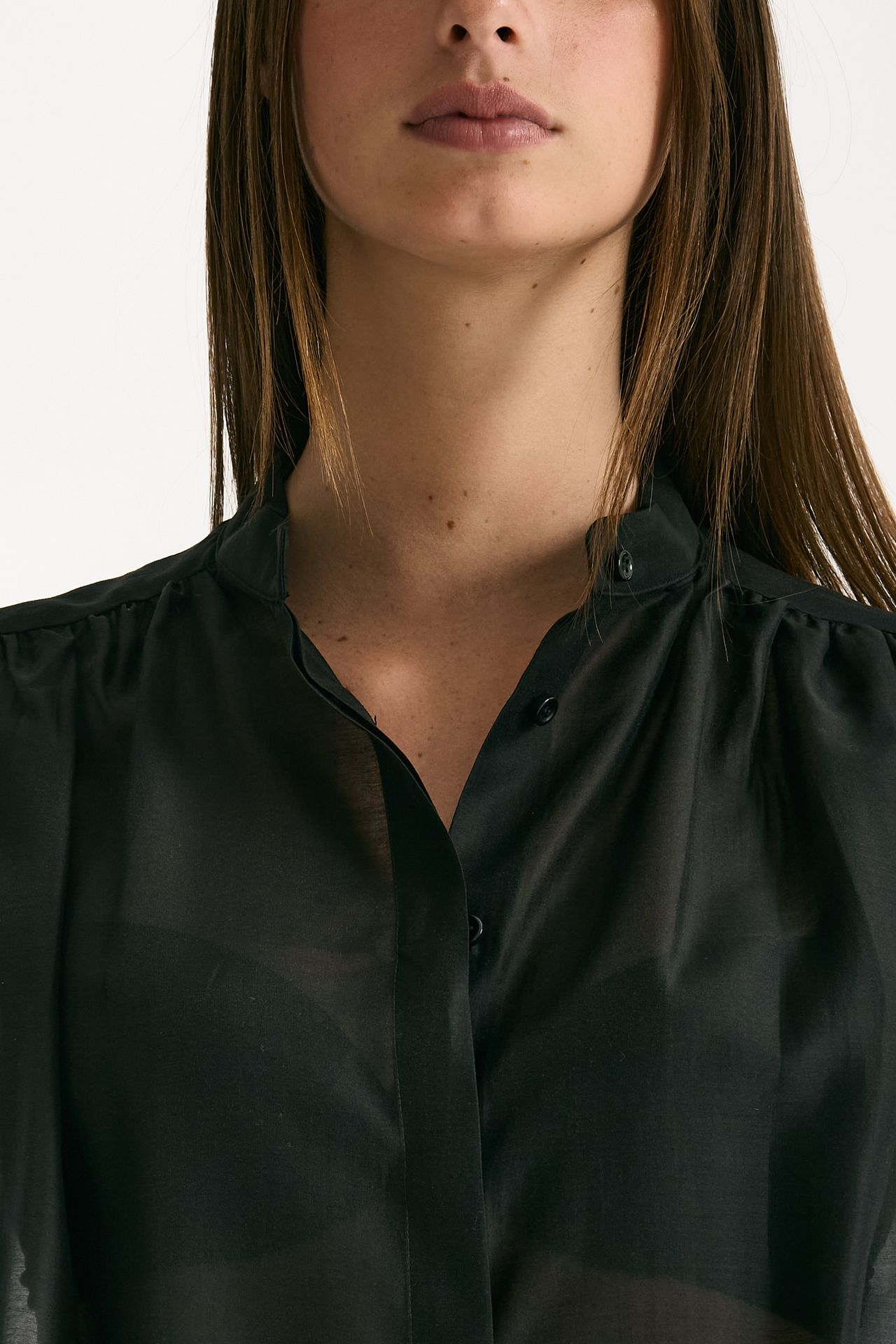 Camicia in voile MARSEM  Colore nero women Marsēm - 5