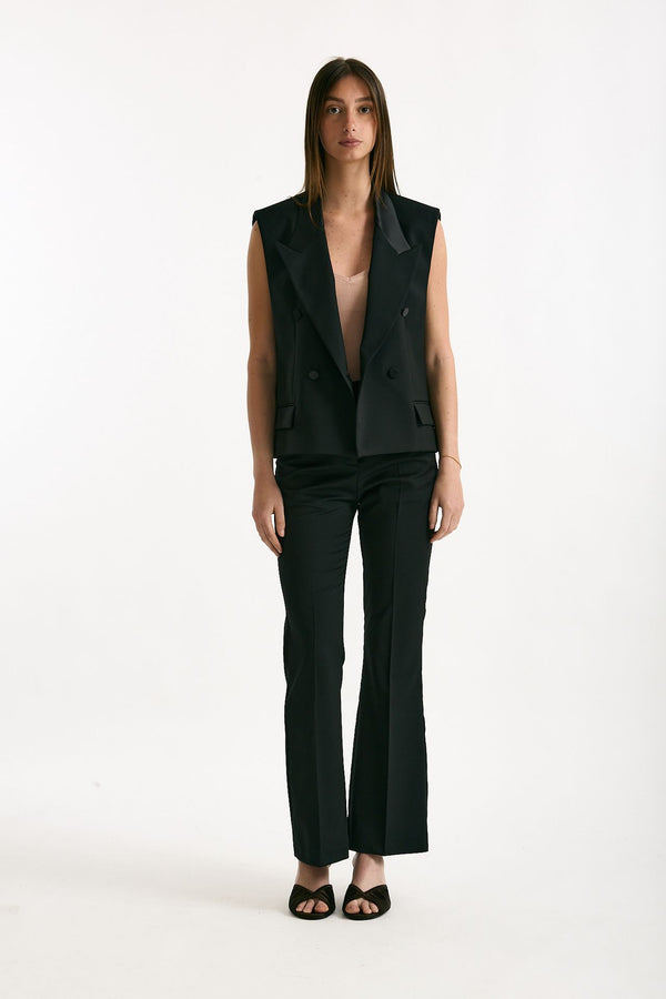 Blazer crop nero women Marsēm