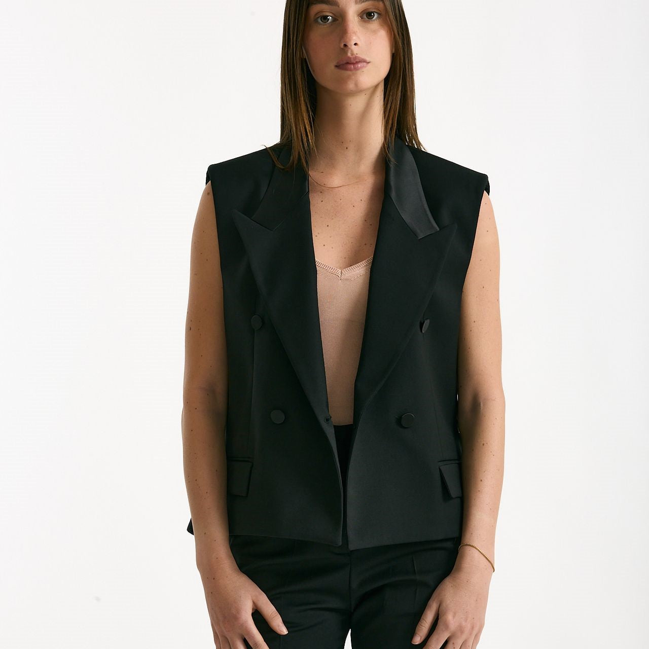 Blazer crop nero women Marsēm - 8