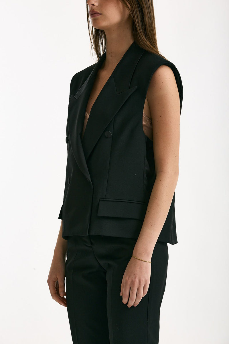 Blazer crop nero women Marsēm - 3