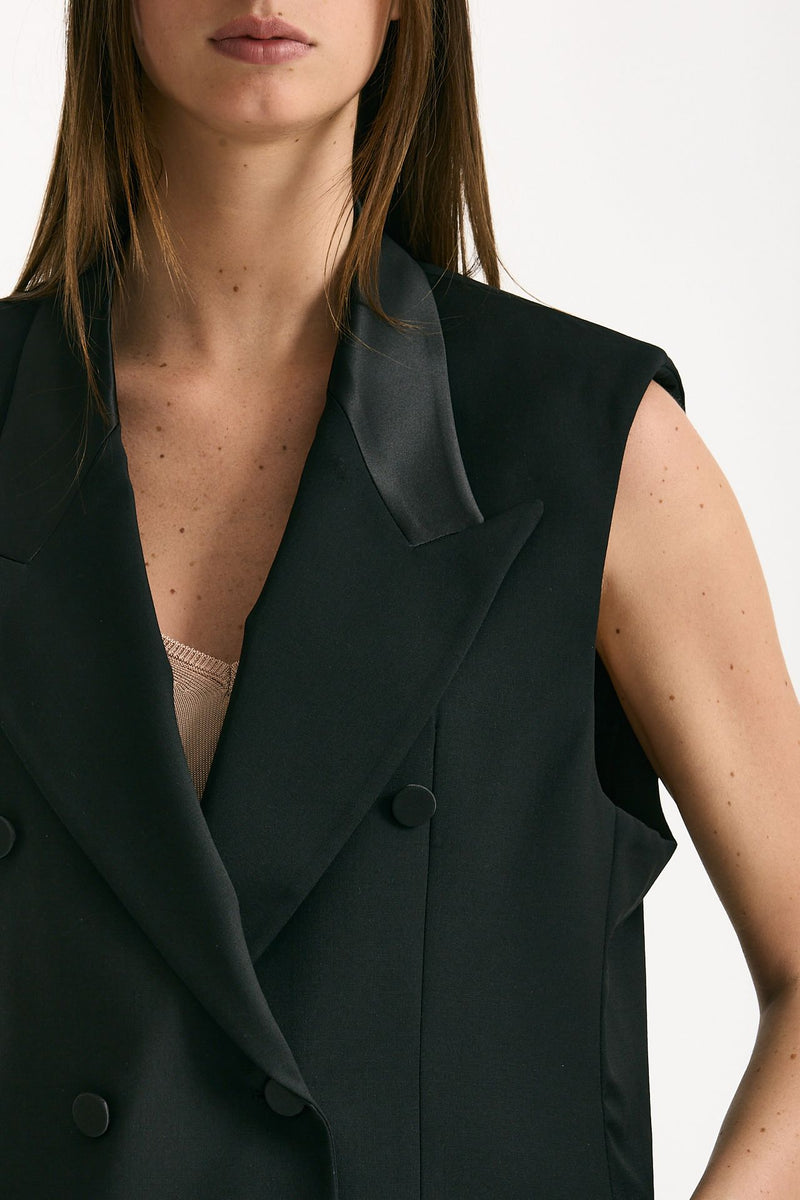 Blazer crop nero women Marsēm - 6