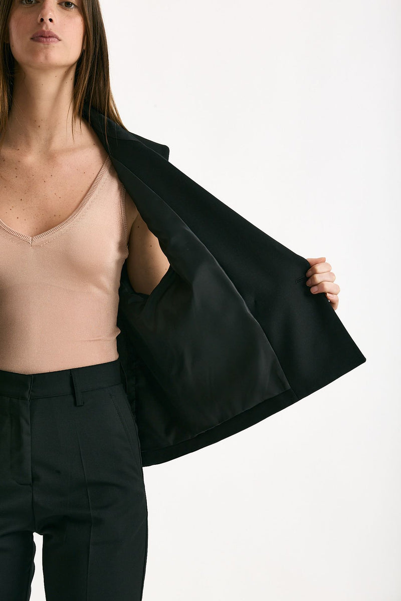 Blazer crop nero women Marsēm - 7