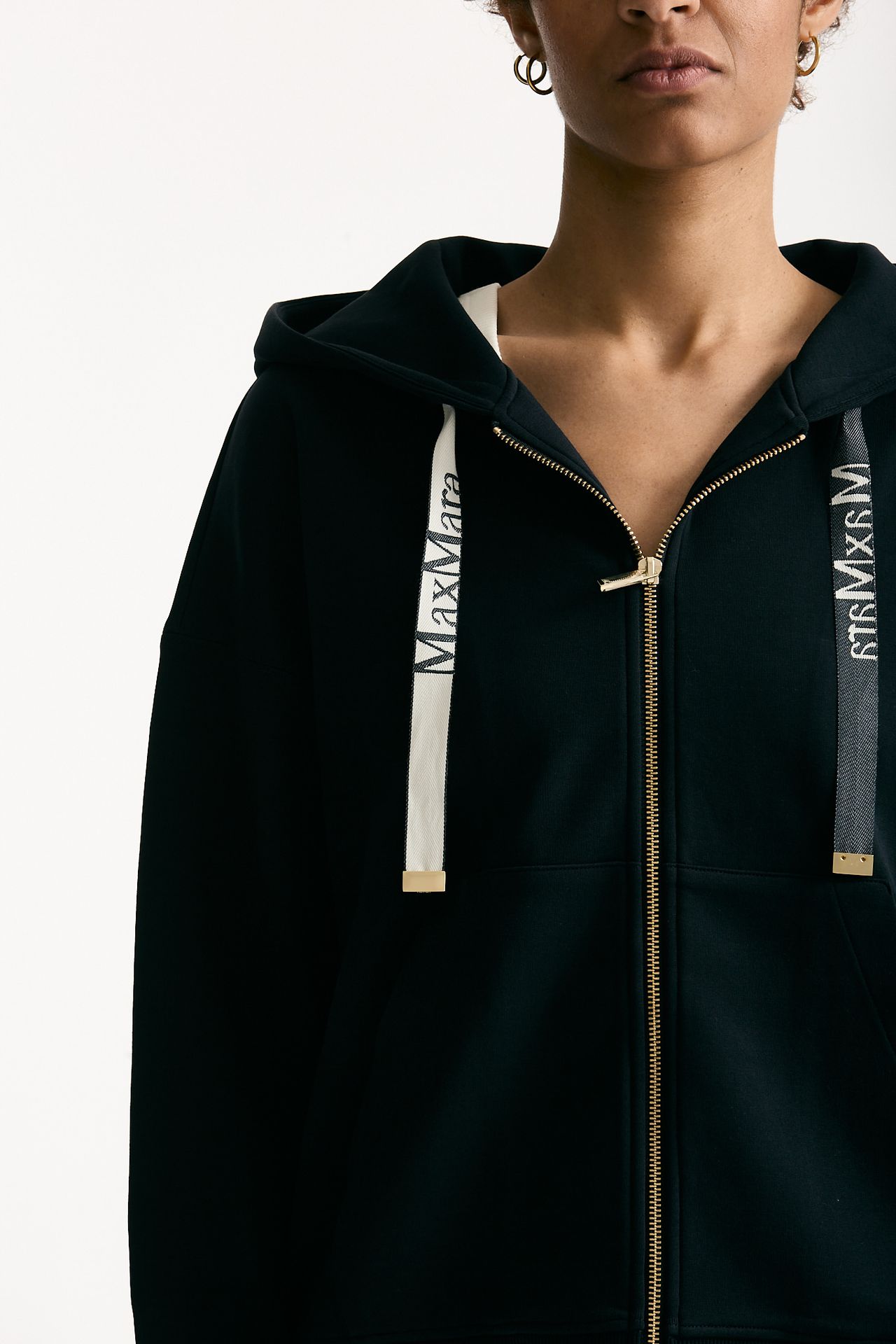 Felpa JOUR con cappuccio blu women Max mara s - 4