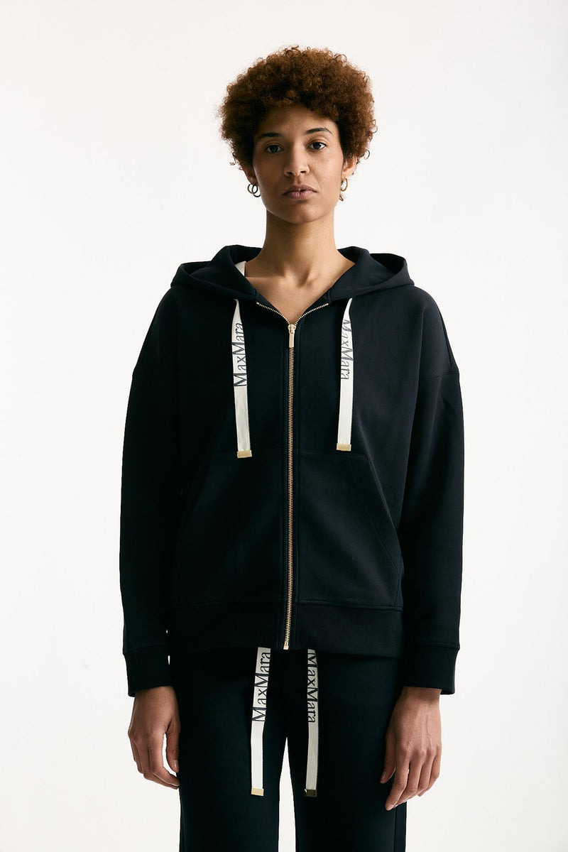 Felpa JOUR con cappuccio blu women Max mara s - 6