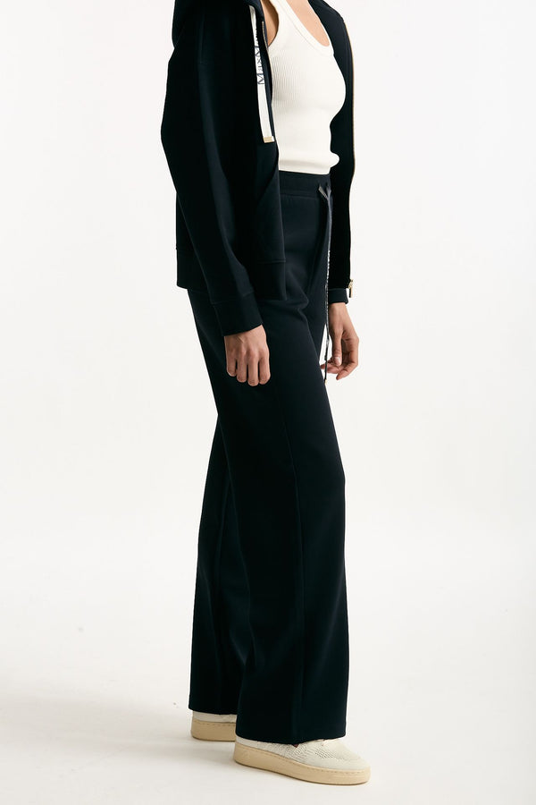 Pantalone ampio BALI in jersey di cotone blu women Max mara s