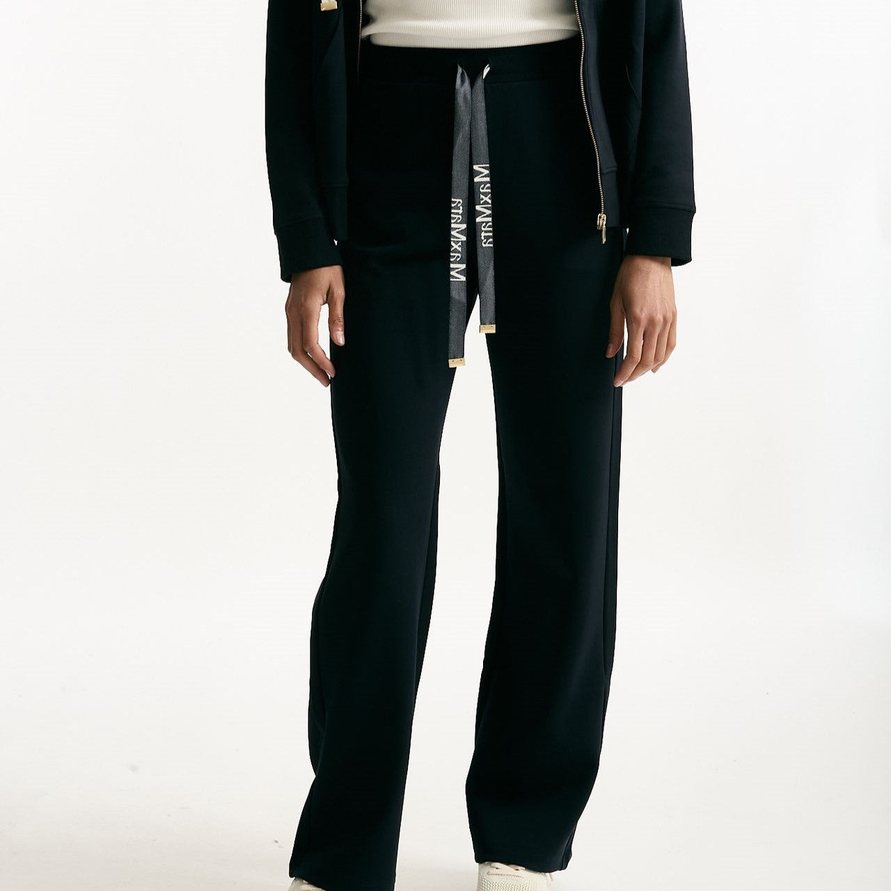 Pantalone ampio BALI in jersey di cotone blu women Max mara s - 6